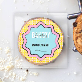 Trendy Retro Girly Catering Bakkerij Label