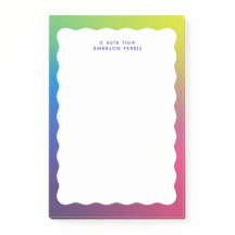 Trendy retro golvende rand kleurrijk