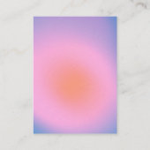 Trendy Retro Gradiënt Roze en Paarse Mal RSVP Informatiekaartje (Achterkant)