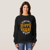 Trendy Retro Hippie Vegan Healthy Plant Based Trui (Voorkant volledig)