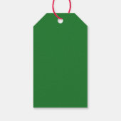 Trendy Retro Holiday Party Favor and Kerstmis Cadeaulabel (Achterkant)