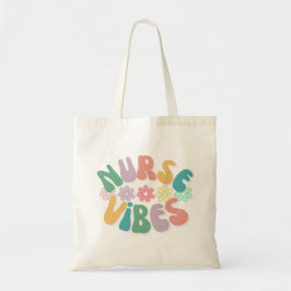 Trendy Retro Nurse Vibes Tote Bag