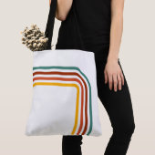 Trendy Retro Rainbow Stripes Tas (Dichtbij)