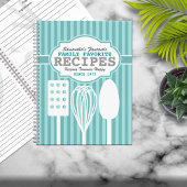 Trendy Retro Recipes Personalized Notitieboek