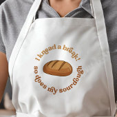 Trendy Retro Sourdough Brood Baker Grappige grap Lang Schort