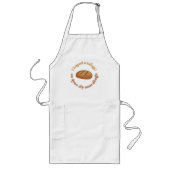 Trendy Retro Sourdough Brood Baker Grappige grap Lang Schort (Voorkant)
