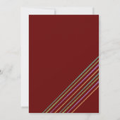 Trendy Retro stijl rood HO-HO-HO Kaart (Achterkant)