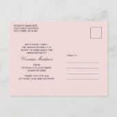 Trendy Retro  Style Afstudeerder 3 Foto collage Briefkaart (Achterkant)