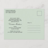 Trendy Retro Style  Afstuderen 1 Foto Briefkaart (Achterkant)