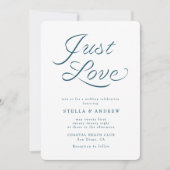 Trendy Ribbon Elegant Script Wedding Invitation Kaart (Voorkant)