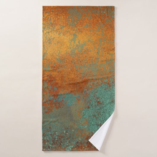 Trendy Rich Copper Patina Metallic Bad Handdoek (Badhanddoek)