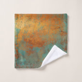 Trendy Rich Copper Patina Metallic Bad Handdoek (Wasdoekje)