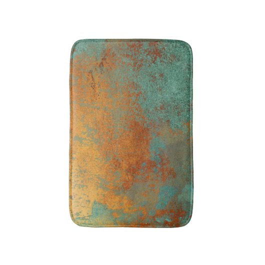 Trendy Rich Copper Patina Metallic Badmat (Voorkant Verticaal)