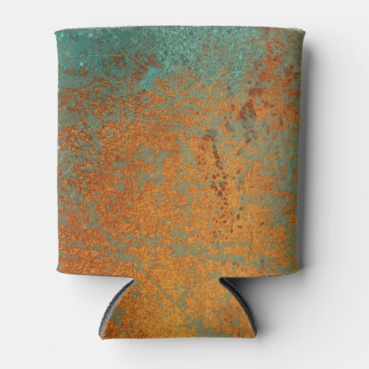 Trendy Rich Copper Patina Metallic Blikjeskoeler (Voorkant)