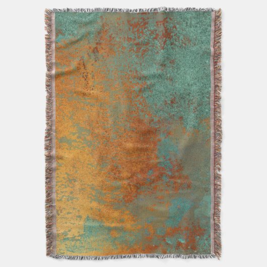 Trendy Rich Copper Patina Metallic Deken (Voorkant Verticaal)