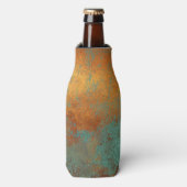 Trendy Rich Copper Patina Metallic Flesjeskoeler (Fles Voorkant)