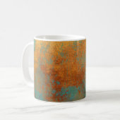 Trendy Rich Copper Patina Metallic Koffiemok (Voorkant links)