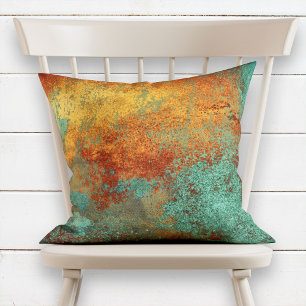 Trendy Rich Copper Patina Metallic Kussen