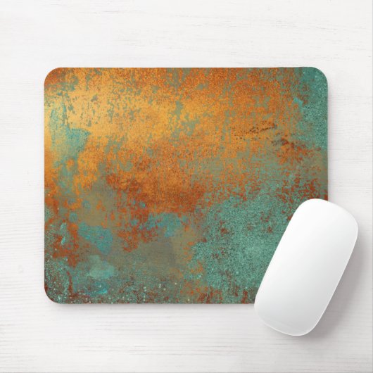 Trendy Rich Copper Patina Metallic Muismat (Met muis)