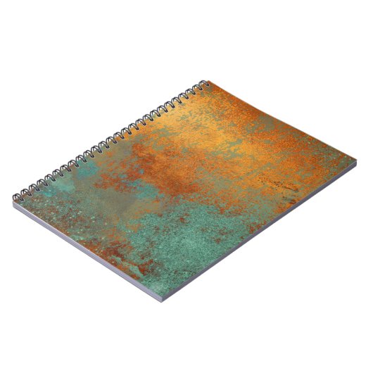 Trendy Rich Copper Patina Metallic Notitieboek (Linkerzijde)