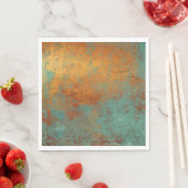 Trendy Rich Copper Patina Metallic Servet (Insitu)