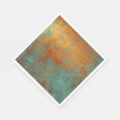 Trendy Rich Copper Patina Metallic Servet (Hoek)
