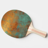Trendy Rich Copper Patina Metallic Tafeltennisbatje (Zijkant)