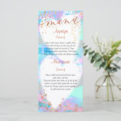 Trendy rijke en kleurrijke Menu Kaart (Staand voorkant)