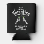 Trendy RIP voor mijn 20ste verjaardagsfeestje Blikjeskoeler (Voorkant)