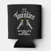 Trendy RIP voor mijn 20ste verjaardagsfeestje Blikjeskoeler (Achterkant)