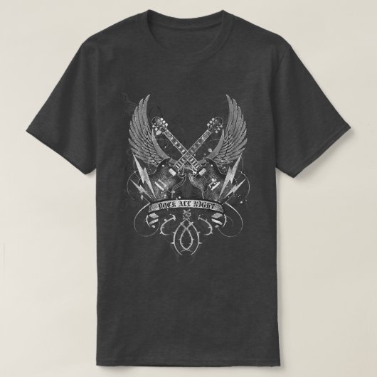 Trendy Rock All Night SG Poster 1227 T-shirt (Design voorkant)
