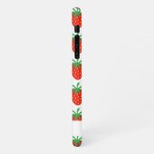 Trendy rode aardbei print custom Zazzle Basic iPhone Hoesje (Linkerkant)