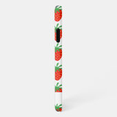 Trendy rode aardbei print custom Zazzle Basic iPhone Hoesje (Rechterkant)
