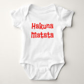 Trendy Rode Hakuna Matata Romper (Voorkant)