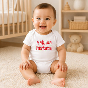 Trendy Rode Hakuna Matata Romper