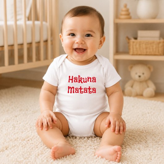 Trendy Rode Hakuna Matata Romper