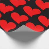 TRENDY RODE HART VALENTIJNSDAG CADEAUPAPIER (Hoek)