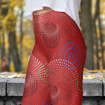 Trendy rode hypnotische wervelingen patroon leggings<br><div class="desc">Aantrekkelijke stijl: maak je klaar om te betoveren met deze Hypnotic Swirls-leggings! Gedurfd, kleurrijk en stijlvol, deze leggings zijn de perfecte manier om je hoofd te draaien, of je nu in de sportschool bent of geniet van een casual dagje uit. Comfortabel maar toch in het oog springend, ze zijn ontworpen...</div>