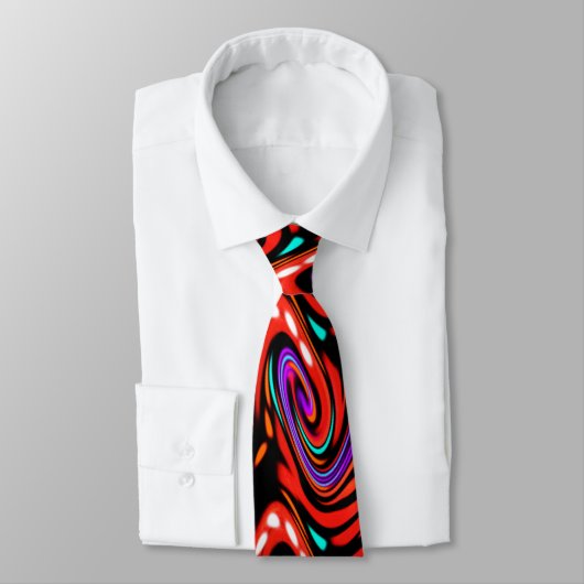 Trendy rode kunstmode stropdas (Gebonden)