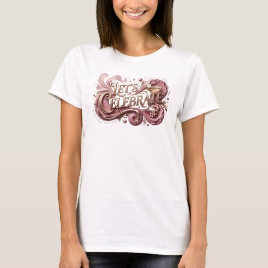 Trendy Rode LATER ONS FEesten T-shirt Ontwerp (Voorkant)