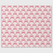 Trendy rode lintbogen cadeaupapier (Vlak)