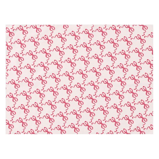 Trendy rode lintbogen tafelkleed (Voorkant (Horizontaal))
