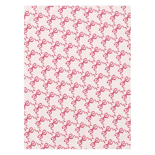 Trendy rode lintbogen tafelkleed (Voorkant)