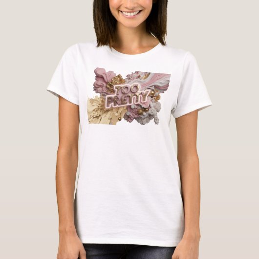 Trendy Rode TEO PRETTY Shirt Ontwerp (Voorkant)