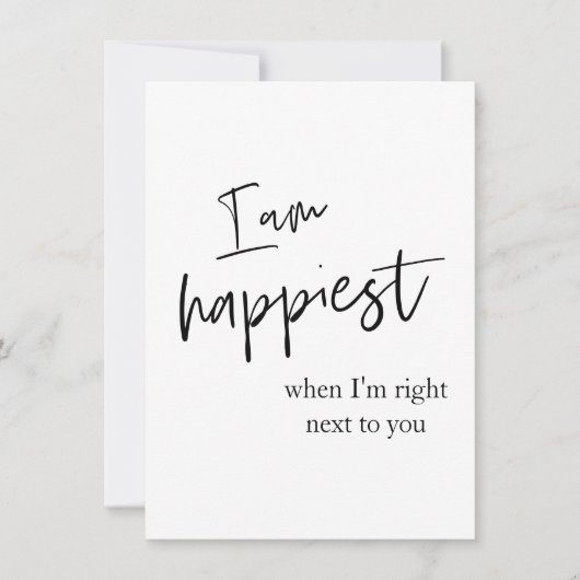 Trendy Romantic Black Quote Gift (Voorkant)