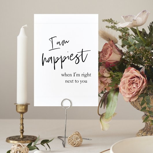 Trendy Romantic Black Quote Gift