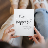 Trendy Romantic Black Quote Gift