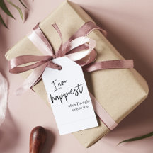 Trendy Romantic Black Quote Gift