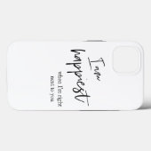 Trendy Romantic Black Quote Gift Case-Mate iPhone Case (Achterkant (horizontaal))