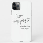 Trendy Romantic Black Quote Gift iPhone Hoesje (Achterkant)